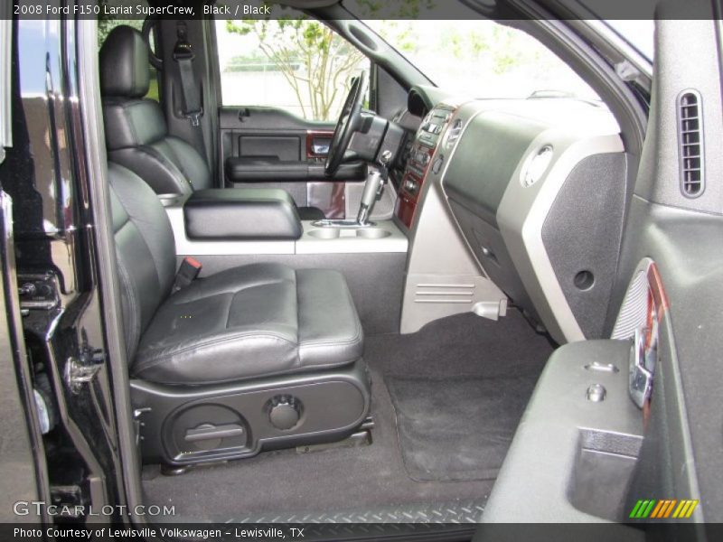 Black / Black 2008 Ford F150 Lariat SuperCrew