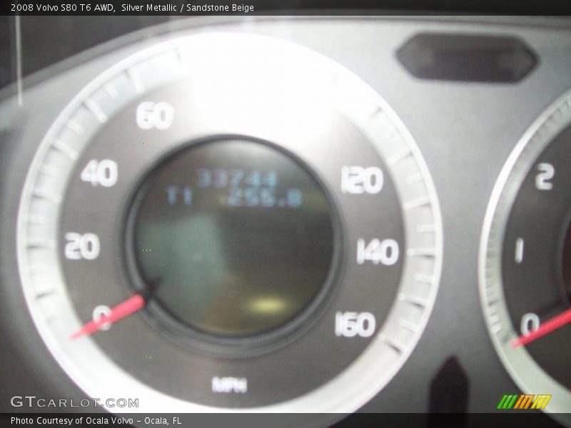 Silver Metallic / Sandstone Beige 2008 Volvo S80 T6 AWD