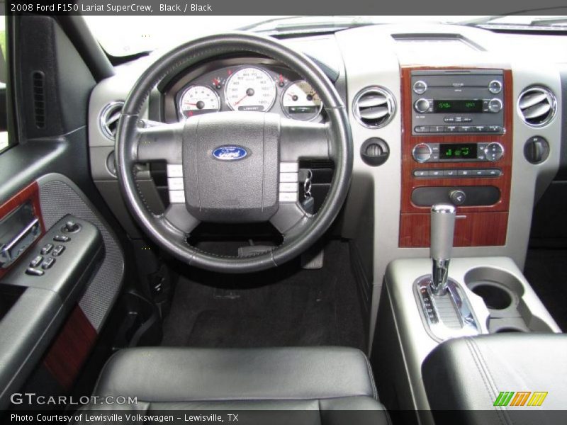 Black / Black 2008 Ford F150 Lariat SuperCrew