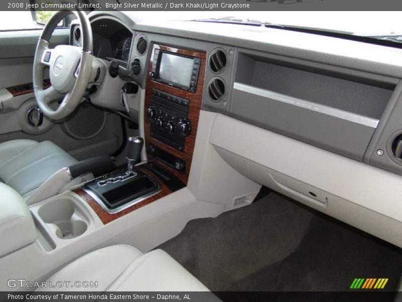 Bright Silver Metallic / Dark Khaki/Light Graystone 2008 Jeep Commander Limited