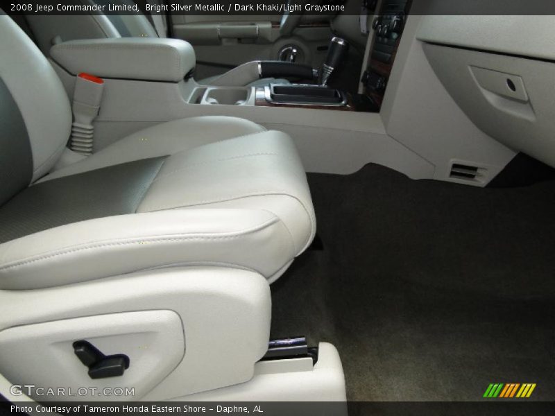 Bright Silver Metallic / Dark Khaki/Light Graystone 2008 Jeep Commander Limited