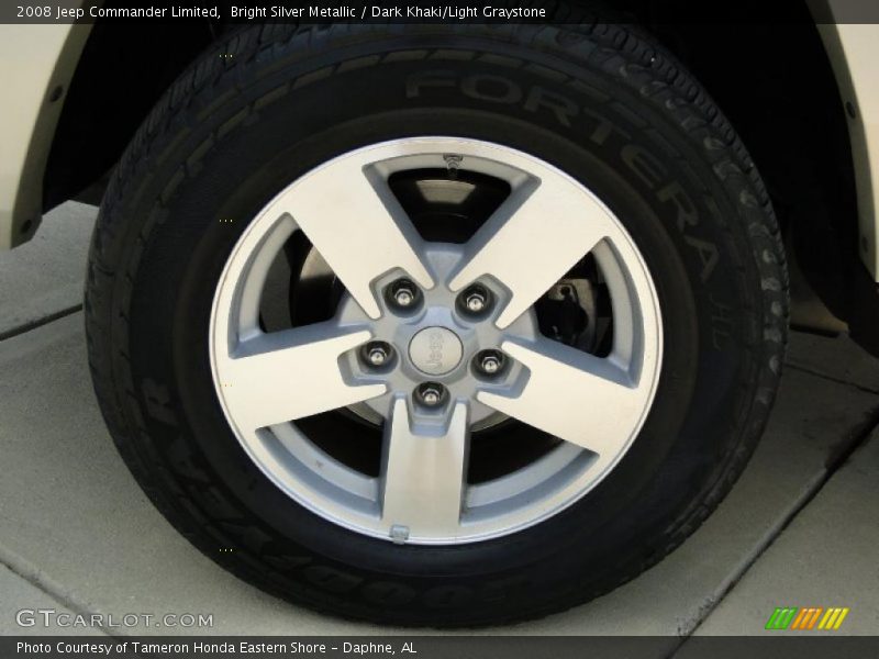 Bright Silver Metallic / Dark Khaki/Light Graystone 2008 Jeep Commander Limited