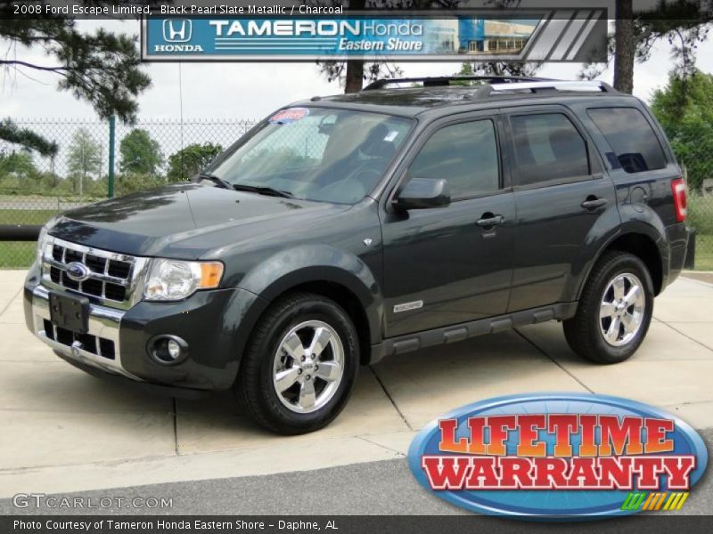 Black Pearl Slate Metallic / Charcoal 2008 Ford Escape Limited
