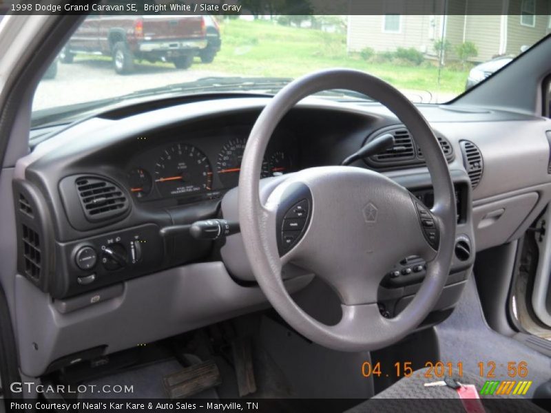 Bright White / Slate Gray 1998 Dodge Grand Caravan SE