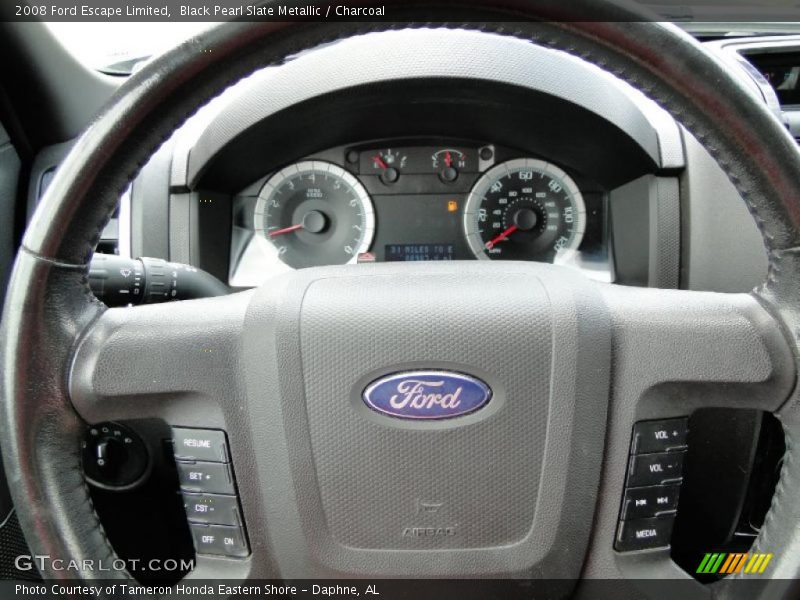 Black Pearl Slate Metallic / Charcoal 2008 Ford Escape Limited