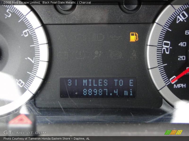 Black Pearl Slate Metallic / Charcoal 2008 Ford Escape Limited