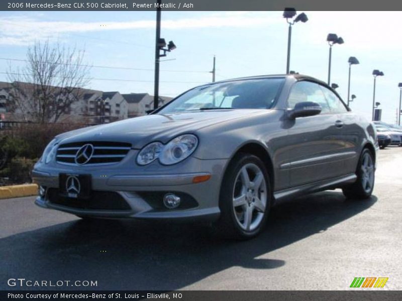 Pewter Metallic / Ash 2006 Mercedes-Benz CLK 500 Cabriolet