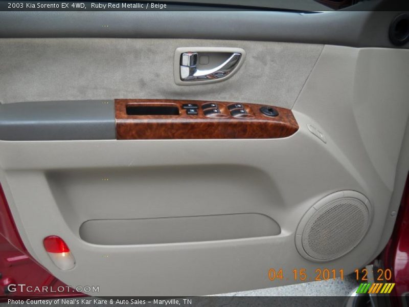 Ruby Red Metallic / Beige 2003 Kia Sorento EX 4WD