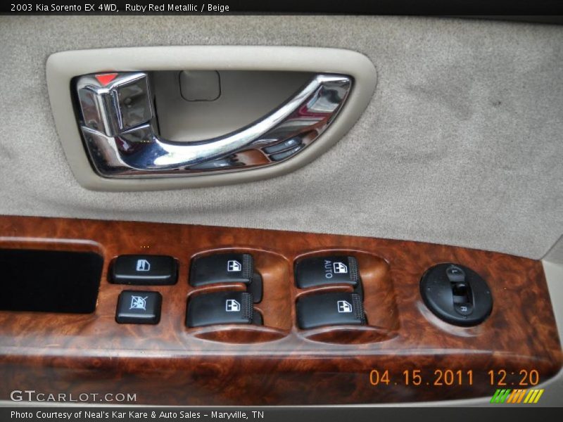 Ruby Red Metallic / Beige 2003 Kia Sorento EX 4WD