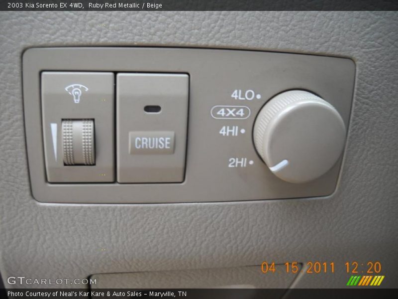 Ruby Red Metallic / Beige 2003 Kia Sorento EX 4WD
