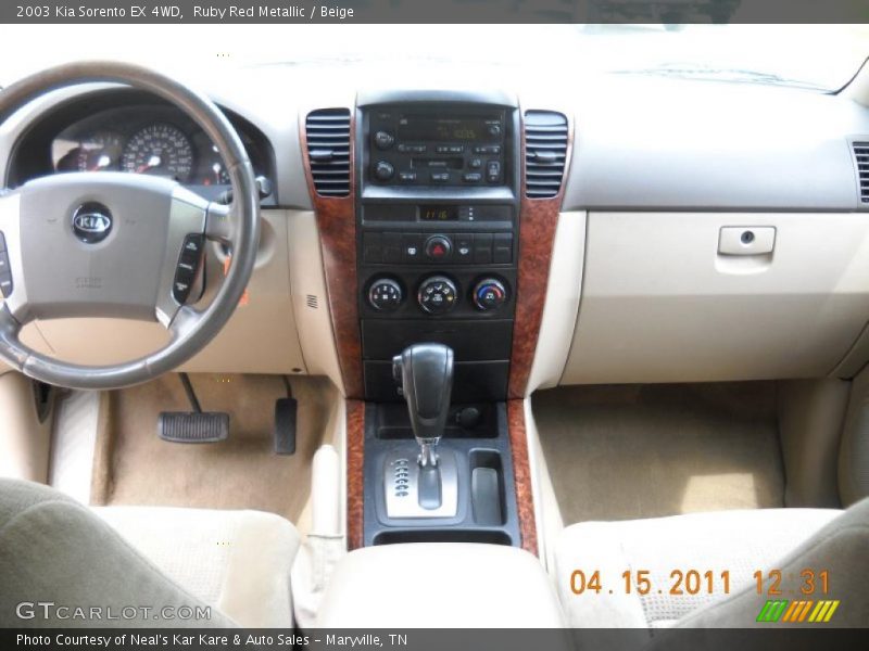 Ruby Red Metallic / Beige 2003 Kia Sorento EX 4WD