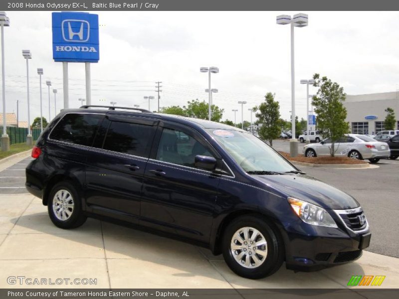 Baltic Blue Pearl / Gray 2008 Honda Odyssey EX-L