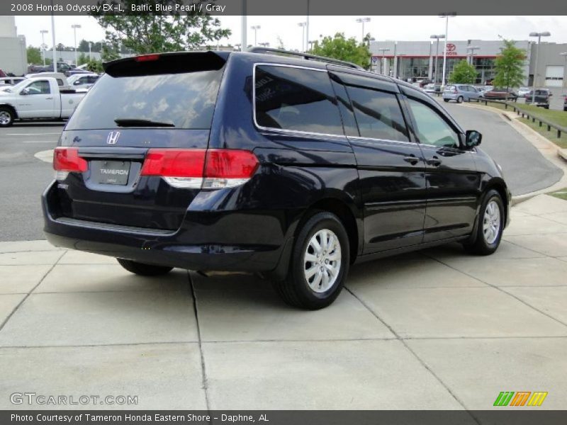 Baltic Blue Pearl / Gray 2008 Honda Odyssey EX-L