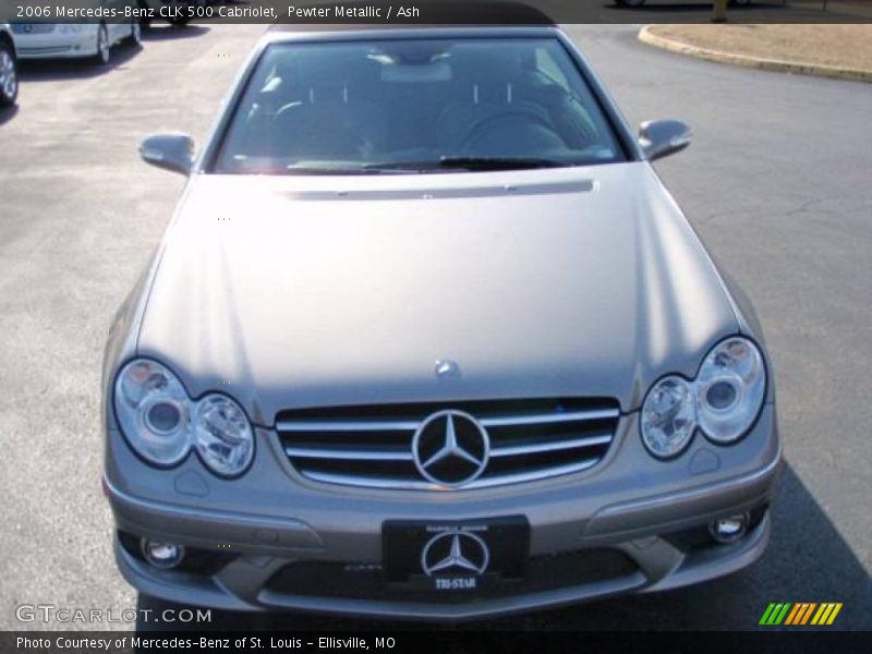 Pewter Metallic / Ash 2006 Mercedes-Benz CLK 500 Cabriolet