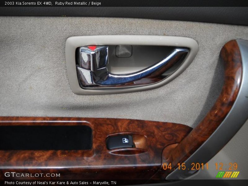 Ruby Red Metallic / Beige 2003 Kia Sorento EX 4WD