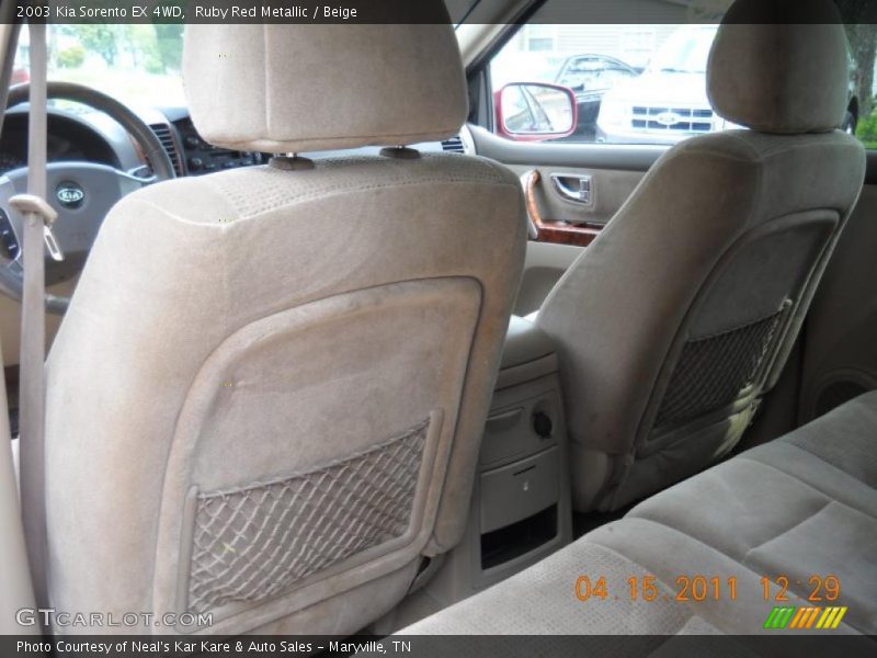 Ruby Red Metallic / Beige 2003 Kia Sorento EX 4WD
