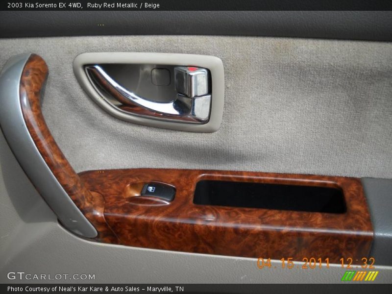 Ruby Red Metallic / Beige 2003 Kia Sorento EX 4WD