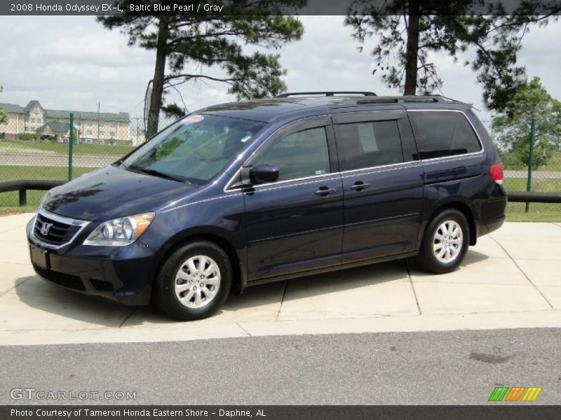 Baltic Blue Pearl / Gray 2008 Honda Odyssey EX-L