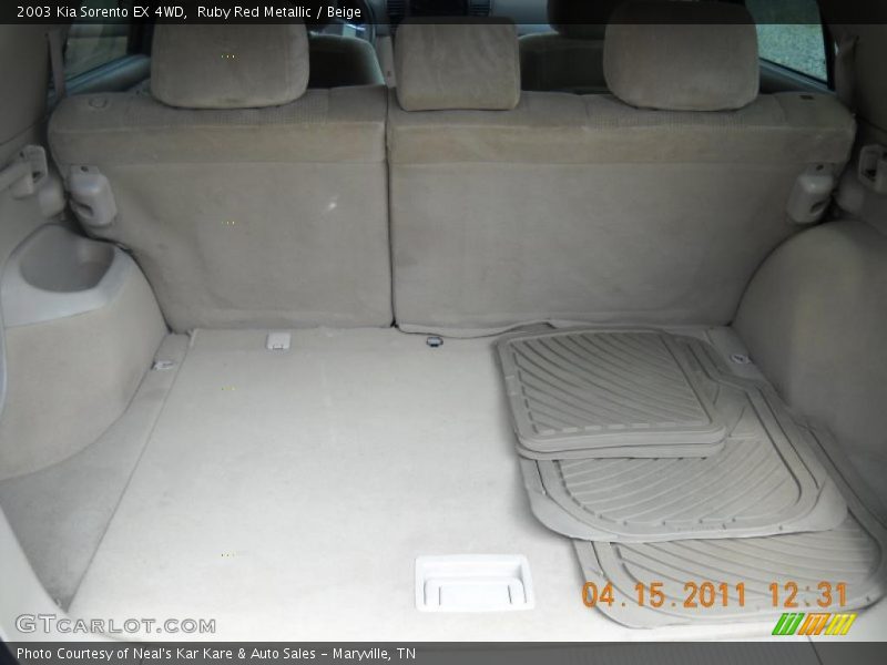 Ruby Red Metallic / Beige 2003 Kia Sorento EX 4WD