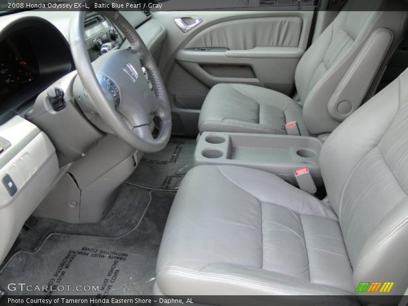 Baltic Blue Pearl / Gray 2008 Honda Odyssey EX-L