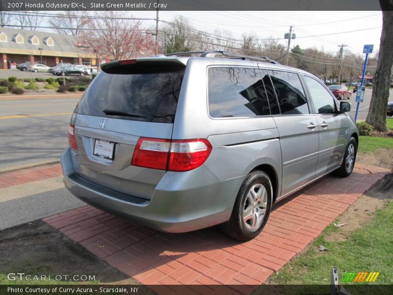 Slate Green Metallic / Gray 2007 Honda Odyssey EX-L