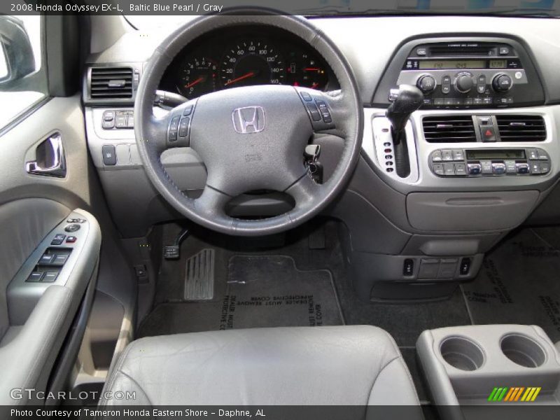 Baltic Blue Pearl / Gray 2008 Honda Odyssey EX-L