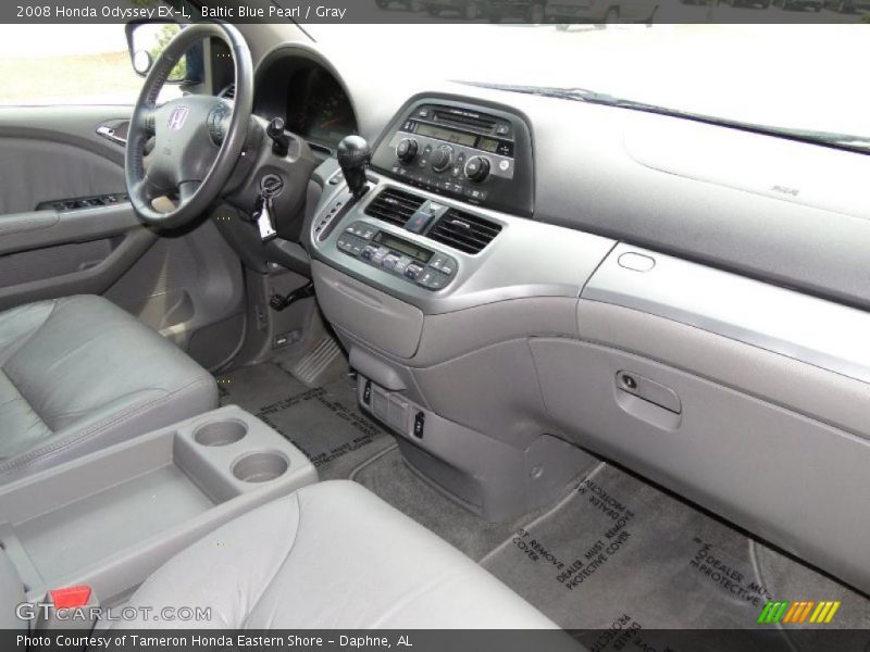 Baltic Blue Pearl / Gray 2008 Honda Odyssey EX-L