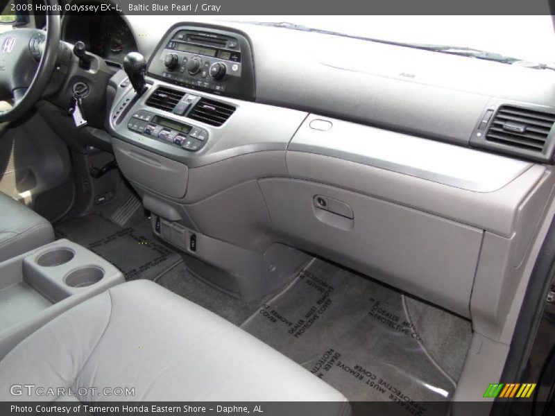 Baltic Blue Pearl / Gray 2008 Honda Odyssey EX-L