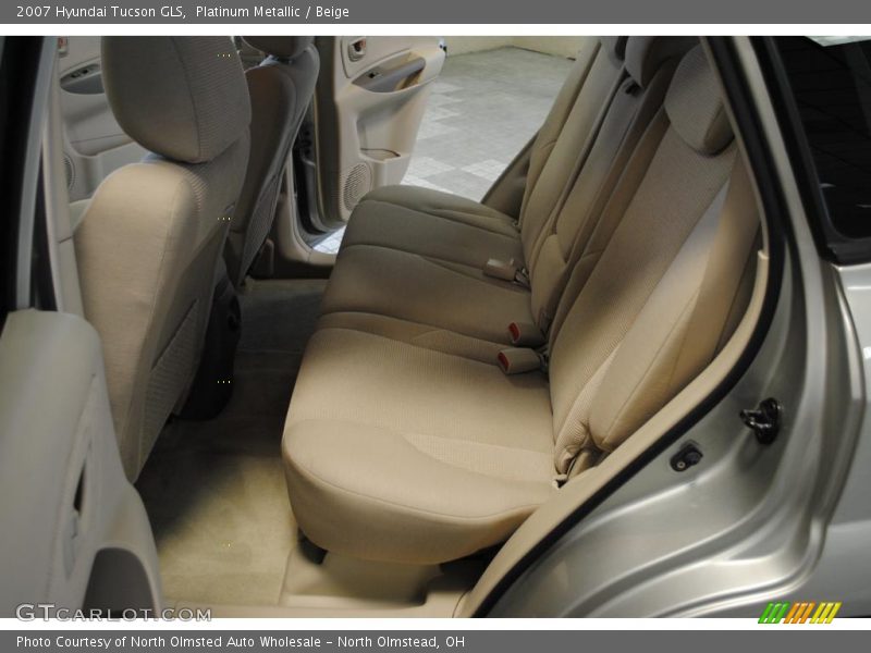 Platinum Metallic / Beige 2007 Hyundai Tucson GLS