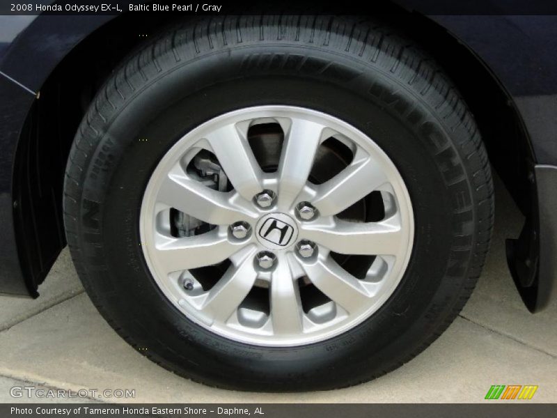 Baltic Blue Pearl / Gray 2008 Honda Odyssey EX-L