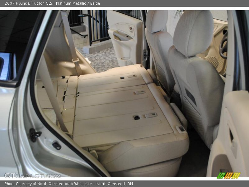 Platinum Metallic / Beige 2007 Hyundai Tucson GLS
