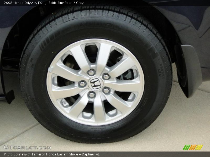 Baltic Blue Pearl / Gray 2008 Honda Odyssey EX-L