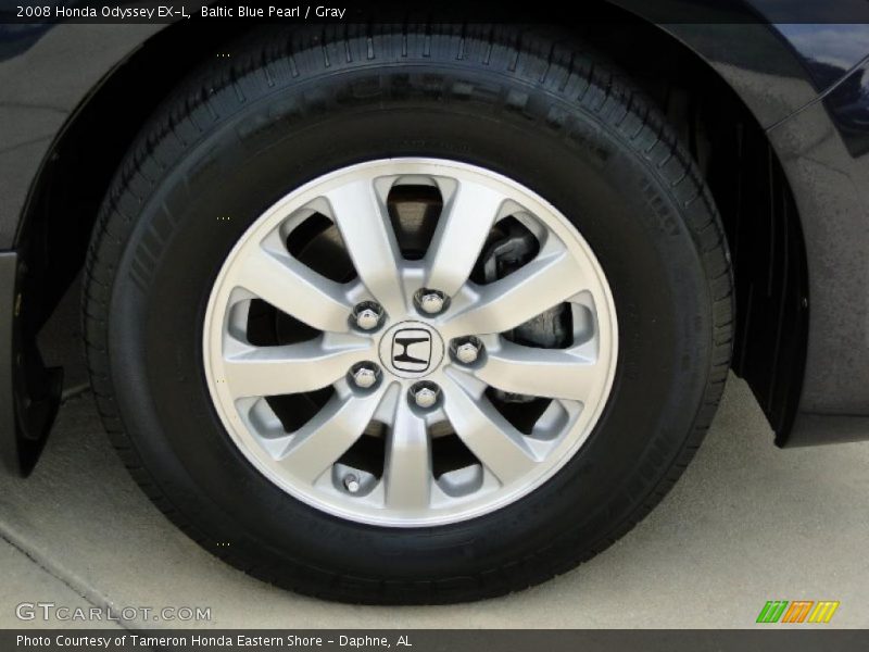 Baltic Blue Pearl / Gray 2008 Honda Odyssey EX-L