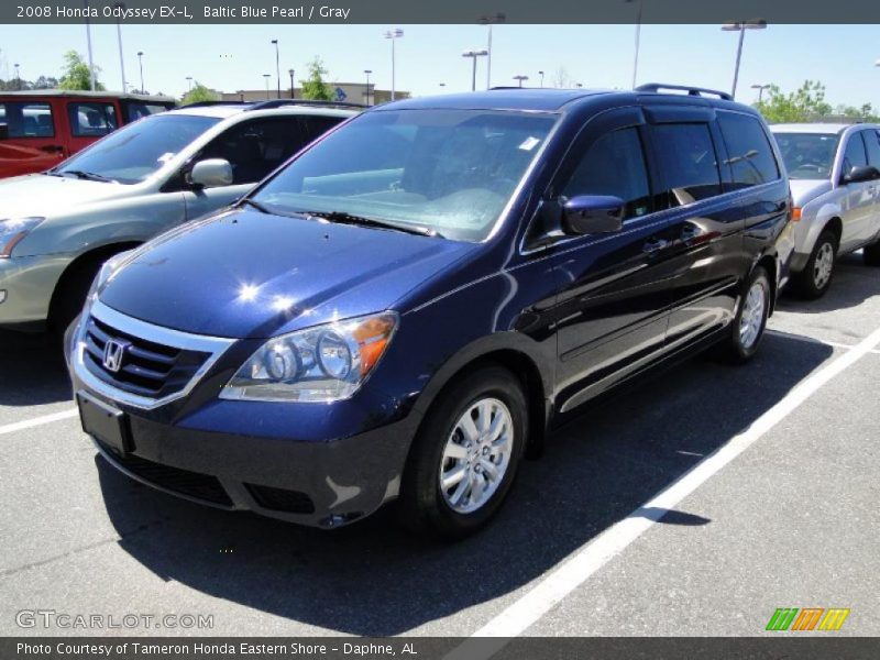 Baltic Blue Pearl / Gray 2008 Honda Odyssey EX-L