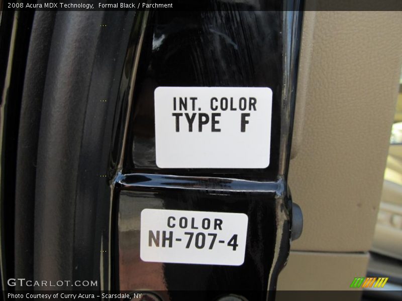 Formal Black / Parchment 2008 Acura MDX Technology