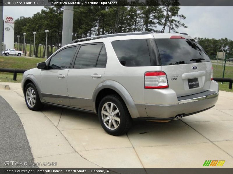 Silver Birch Metallic / Medium Light Stone 2008 Ford Taurus X SEL