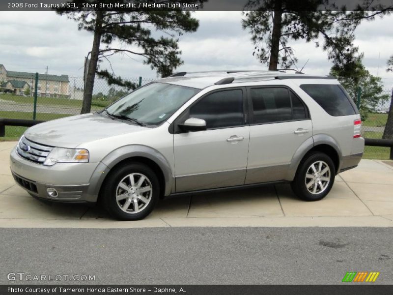 Silver Birch Metallic / Medium Light Stone 2008 Ford Taurus X SEL