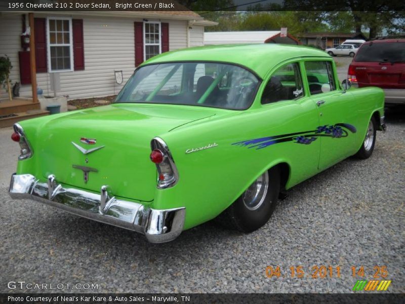 Bright Green / Black 1956 Chevrolet 210 2 Door Sedan