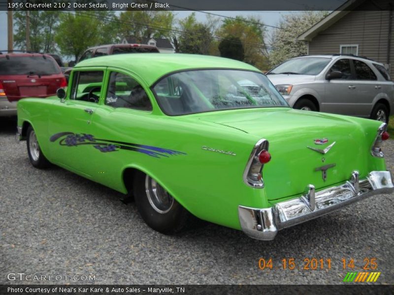 Bright Green / Black 1956 Chevrolet 210 2 Door Sedan