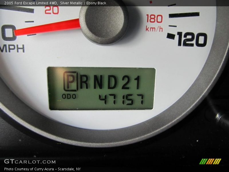 Silver Metallic / Ebony Black 2005 Ford Escape Limited 4WD