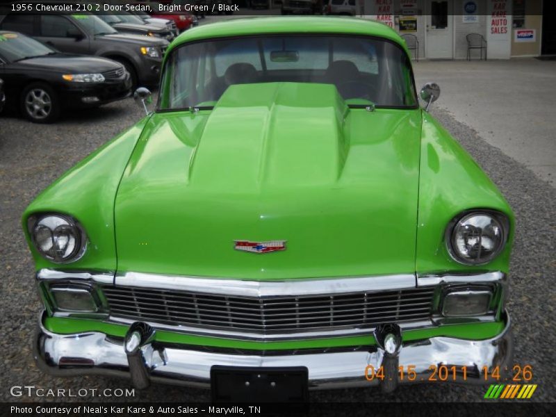 Bright Green / Black 1956 Chevrolet 210 2 Door Sedan