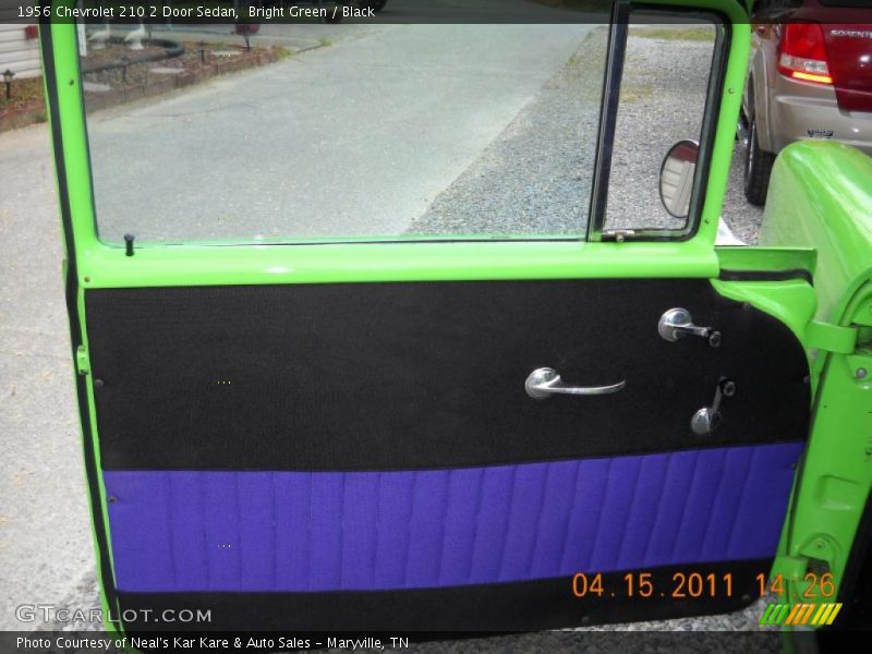 Bright Green / Black 1956 Chevrolet 210 2 Door Sedan