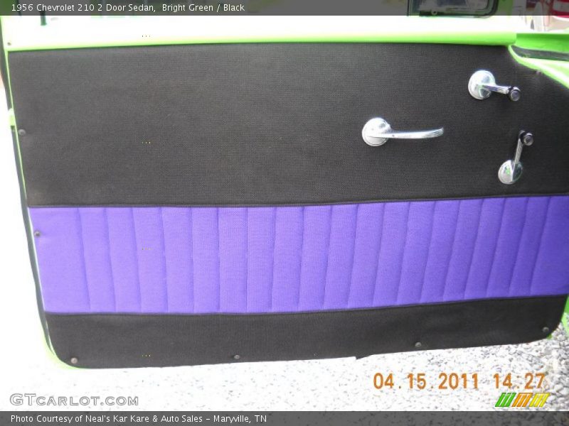 Bright Green / Black 1956 Chevrolet 210 2 Door Sedan