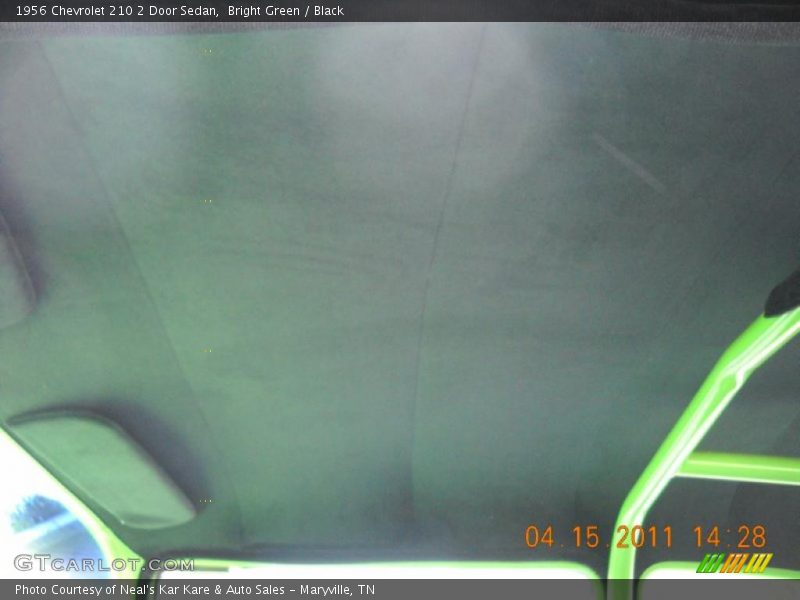 Bright Green / Black 1956 Chevrolet 210 2 Door Sedan