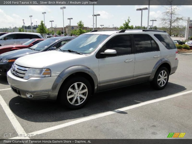 Silver Birch Metallic / Medium Light Stone 2008 Ford Taurus X SEL