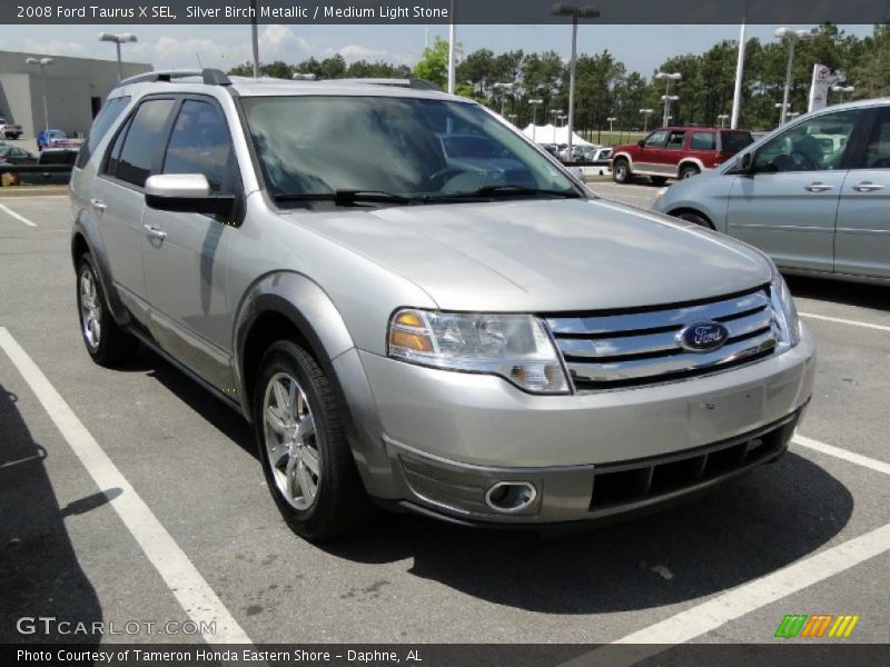 Silver Birch Metallic / Medium Light Stone 2008 Ford Taurus X SEL