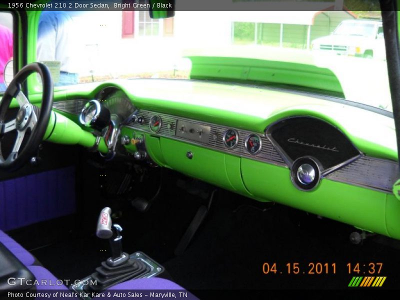 Bright Green / Black 1956 Chevrolet 210 2 Door Sedan