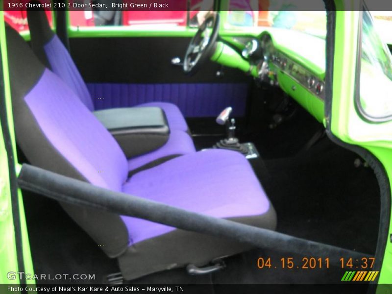 Bright Green / Black 1956 Chevrolet 210 2 Door Sedan