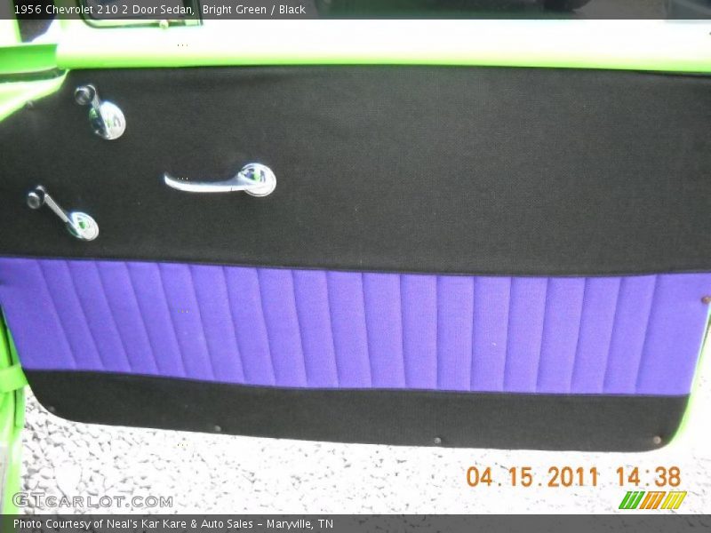 Bright Green / Black 1956 Chevrolet 210 2 Door Sedan