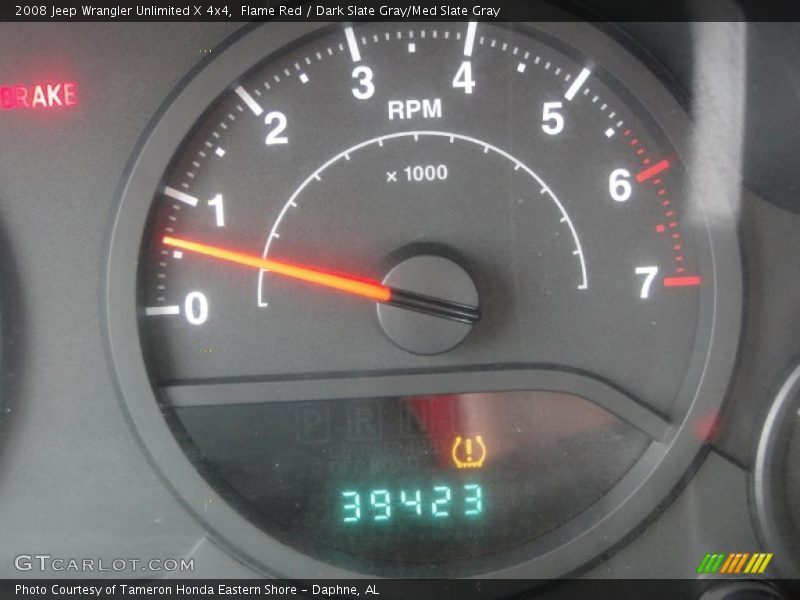 Flame Red / Dark Slate Gray/Med Slate Gray 2008 Jeep Wrangler Unlimited X 4x4